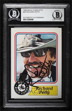 1988 Maxx - [Base] #43.1 - Richard Petty [BAS Authentic]