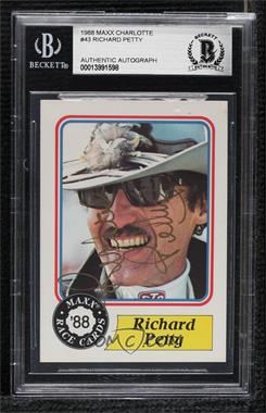 1988 Maxx - [Base] #43.1 - Richard Petty [BAS BGS Authentic]