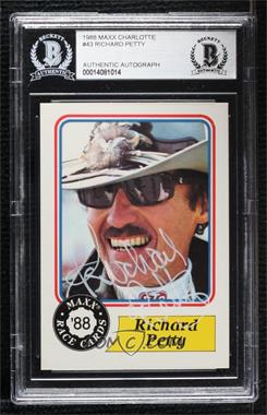 1988 Maxx - [Base] #43.1 - Richard Petty [BAS BGS Authentic]