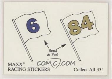 1989 Maxx - Stickers #6-84 - MAXX Racing Stickers #6, MAXX Racing Stickers #84