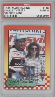 1989 Maxx Racing - [Base] #148 - Victory Lane - Dale Earnhardt [PSA 9 MINT]