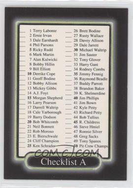 1990 Maxx Collection - [Base] #69.1 - Checklist - Cards 1-89 (#85 Tim Morgan) [Noted]