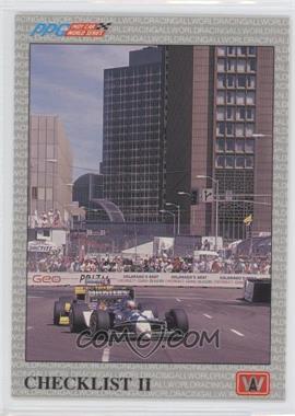 1991 All World PPG Indy Car World Series - [Base] #76 - Checklist II