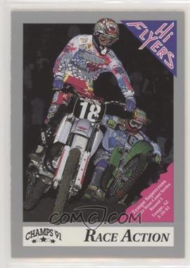 1991 Champs Hi Flyers AMA Motocross - [Base] #10 - Race Action - Tempe Supercross 125cc West Coast Series