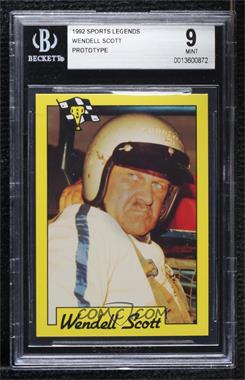 1991 K&M Sports Legends Prototypes - [Base] #_WESC - Wendell Scott [BGS 9 MINT]