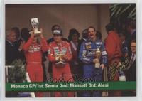 Ayrton Senna, Nigel Mansell, Jean Alesi [EX to NM]