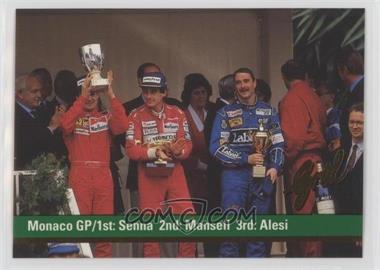 1992 Grid Motorcard Formula 1 - [Base] #103 - Ayrton Senna, Nigel Mansell, Jean Alesi