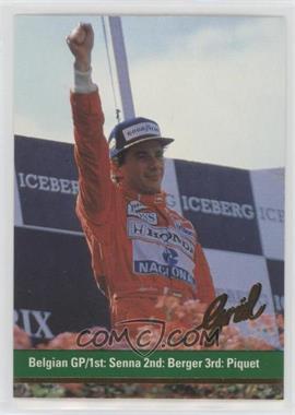 1992 Grid Motorcard Formula 1 - [Base] #110 - Ayrton Senna, Gerhard Berger, Nelson Piquet