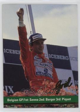 1992 Grid Motorcard Formula 1 - [Base] #110 - Ayrton Senna, Gerhard Berger, Nelson Piquet