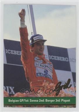 1992 Grid Motorcard Formula 1 - [Base] #110 - Ayrton Senna, Gerhard Berger, Nelson Piquet