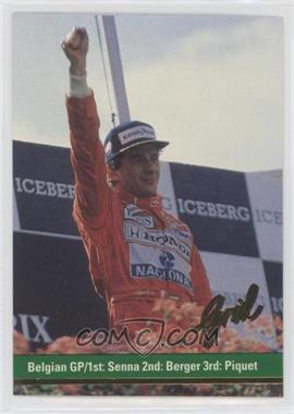1992 Grid Motorcard Formula 1 - [Base] #110 - Ayrton Senna, Gerhard Berger, Nelson Piquet