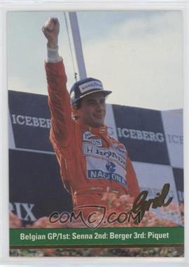 1992 Grid Motorcard Formula 1 - [Base] #110 - Ayrton Senna, Gerhard Berger, Nelson Piquet