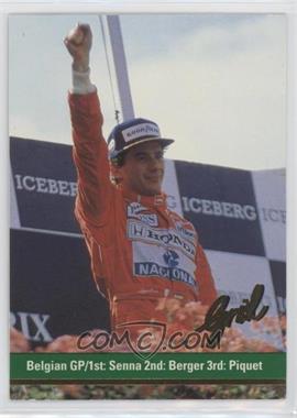 1992 Grid Motorcard Formula 1 - [Base] #110 - Ayrton Senna, Gerhard Berger, Nelson Piquet