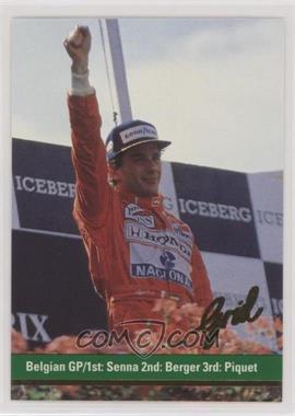 1992 Grid Motorcard Formula 1 - [Base] #110 - Ayrton Senna, Gerhard Berger, Nelson Piquet