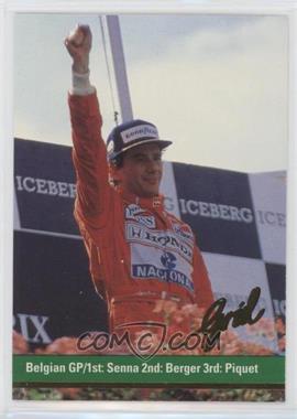 1992 Grid Motorcard Formula 1 - [Base] #110 - Ayrton Senna, Gerhard Berger, Nelson Piquet