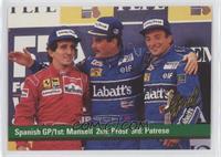 Nigel Mansell, Alain Prost, Riccardo Patrese [EX to NM]