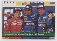 Nigel Mansell, Alain Prost, Riccardo Patrese