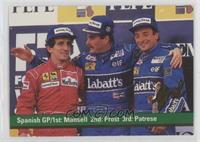 Nigel Mansell, Alain Prost, Riccardo Patrese