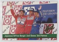 Gerhard Berger, Ayrton Senna, Riccardo Patrese