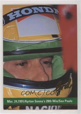 1992 Grid Motorcard Formula 1 - [Base] #188 - Mar. 24, 1991/Ayrton Senna's 28th Win/Sao Paulo