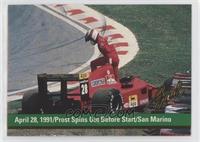 April 28, 1991/Prost Spins out before start/San Marino