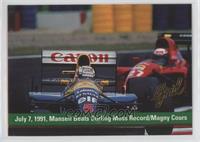 July 7, 1991, Mansell Bears Stirling Moss Record/Magny Cours