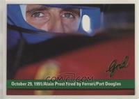 October 29, 1991/Alain Prost Fired by Ferrari/Port Douglas