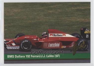 1992 Grid Motorcard Formula 1 - [Base] #20 - J.J. Lehto