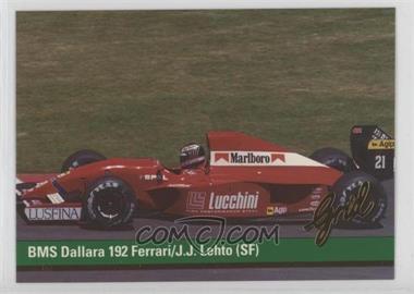1992 Grid Motorcard Formula 1 - [Base] #20 - J.J. Lehto