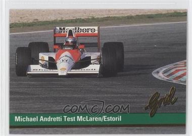 1992 Grid Motorcard Formula 1 - [Base] #200 - Michael Andretti Test McLaren/Estoril