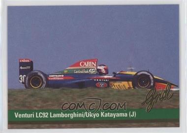 1992 Grid Motorcard Formula 1 - [Base] #28 - Venturi LC92 Lamborghini/Ukyo Katayama (J)