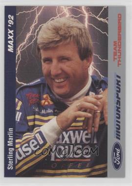 1992 Maxx Ford Motorsport Team Thunderbird - [Base] #4 - Sterling Marlin