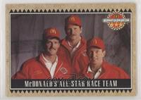 Bill Elliott, Dale Earnhardt, Davey Allison