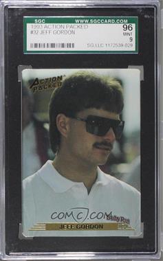 1993 Action Packed - [Base] #32 - Jeff Gordon [SGC 9 MINT]