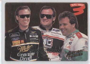 1994 Action Packed - [Base] #204 - Triple Threat - Rusty Wallace, Kenny Wallace, Mike Wallace