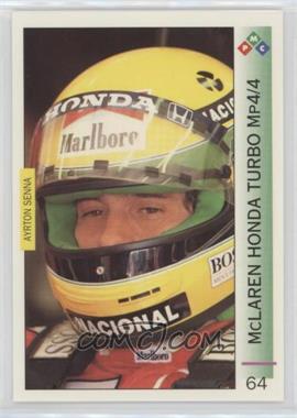 1994 PMC Ayrton Senna - [Base] #64 - McLaren Honda Turbo MP4/4 - Ayrton Senna