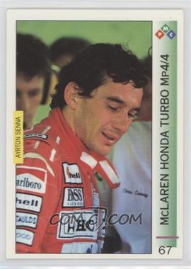 1994 PMC Ayrton Senna - [Base] #67 - McLaren Honda Turbo MP4/4 - Ayrton Senna [EX to NM]