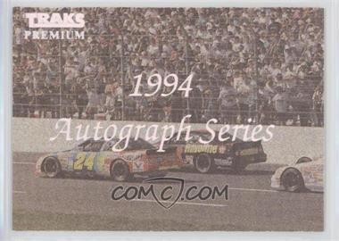 1994 Traks Premium - Autograph Series Checklist #_CHEC - Checklist