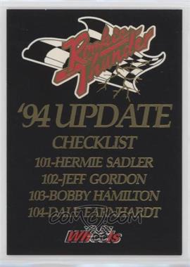 1994 Wheels High Gear - Rookie Thunder Update #_NoN - Checklist