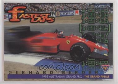1995 Futera Formula 1 Australian Grand Prix - Fastest Laps #_GEBE - Gerhard Berger /5000