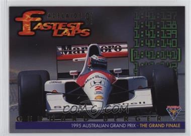 1995 Futera Formula 1 Australian Grand Prix - Fastest Laps #_GEBE.2 - Gerhard Berger /5000