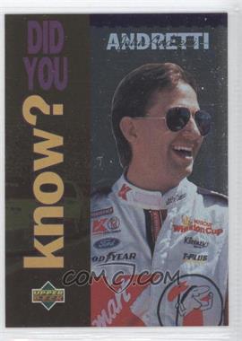 1995 Upper Deck - [Base] #174 - Did You Know? - John Andretti