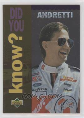 1995 Upper Deck - [Base] #174 - Did You Know? - John Andretti