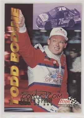 1996 Finish Line Racing - [Base] - Printer's Proof #48 - Todd Bodine /500