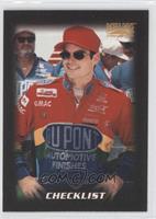 Checklist - Jeff Gordon