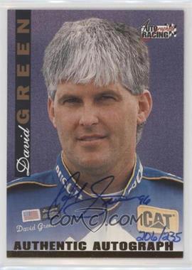 1996 Score Board Autographed Racing - Autographs - Gold #_DAGR - David Green /235