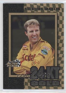 1997 Pinnacle Action Packed - 24 Karat Gold #9 - Sterling Marlin