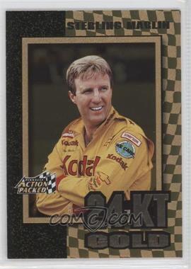 1997 Pinnacle Action Packed - 24 Karat Gold #9 - Sterling Marlin