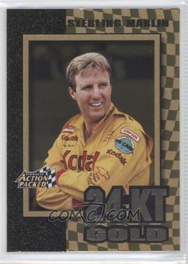 1997 Pinnacle Action Packed - 24 Karat Gold #9 - Sterling Marlin