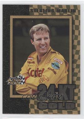 1997 Pinnacle Action Packed - 24 Karat Gold #9 - Sterling Marlin